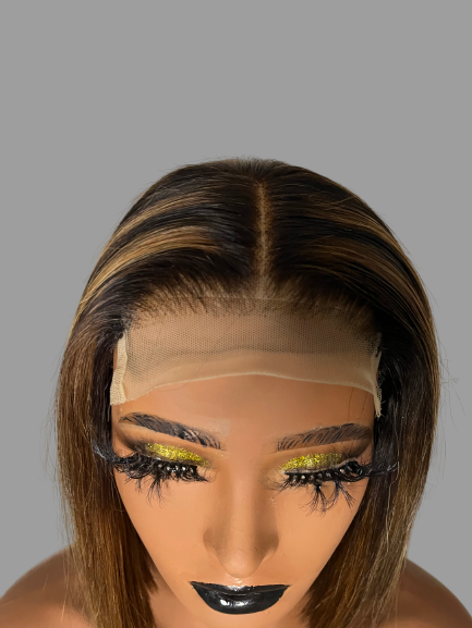 Ready to ship 4x4 Closure Highlighted Wig